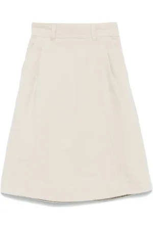 MARGARET HOWELL Falda midi de sarga