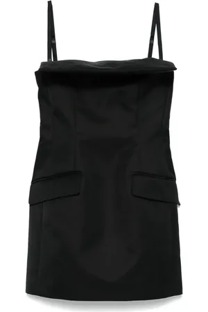 Sportmax Vestido con cuello cuadrado