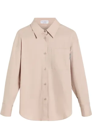 Brunello Cucinelli Camisa de popelina