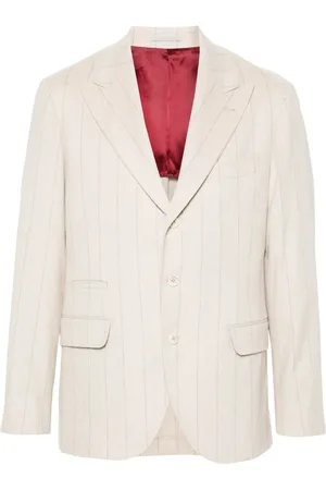 Brunello Cucinelli Blazer con motivo de rayas
