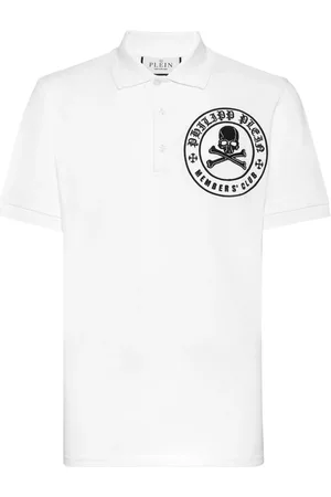 Philipp Plein Playera tipo polo de piqué Skull & Bones