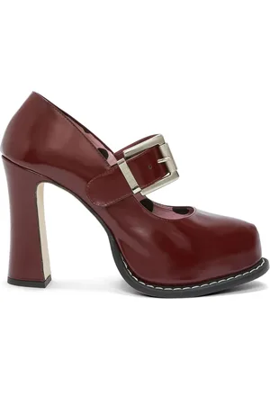 Msgm Zapatillas con hebilla y tacón alto