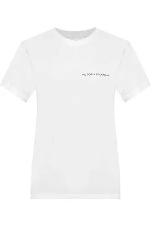Victoria Beckham Playera con logo estampado
