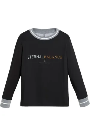 Brunello Cucinelli Playera con logo estampado