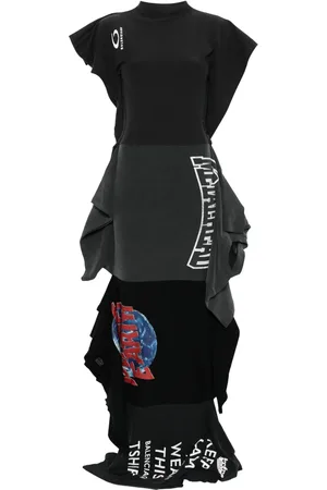 Balenciaga Vestido largo con diseño retorcido