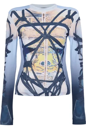 Y / PROJECT Playera con estampado geométrico
