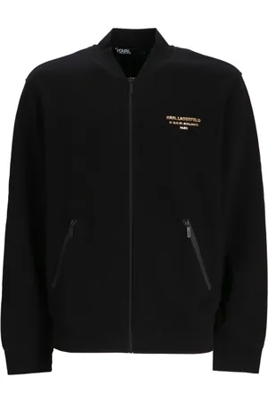 Karl Lagerfeld Sudadera con logo estampado y cierre
