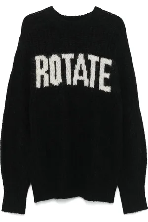 ROTATE Suéter con logo en intarsia