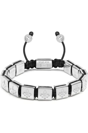 Nialaya Pulsera con cuentas grabadas
