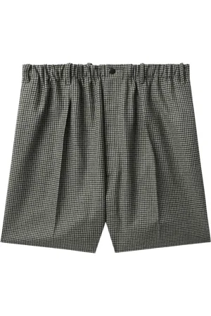 Random Identities Shorts de vestir con estampado pied de poule