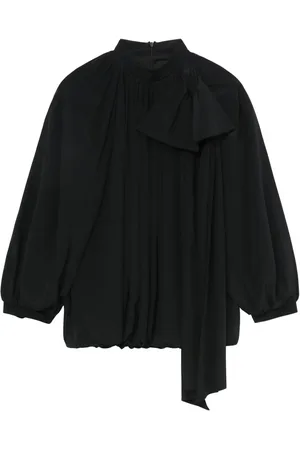 Simone Rocha Blusa drapeada con detalle de moño