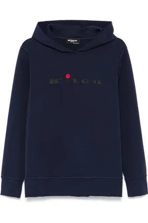 Kiton Hoodie con logo de goma