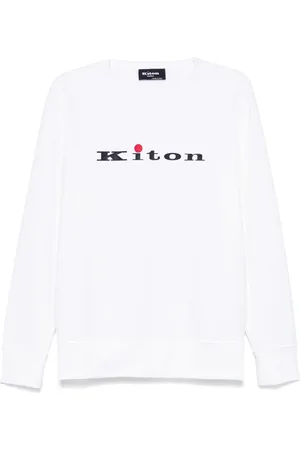 Kiton Sudadera con logo engomado