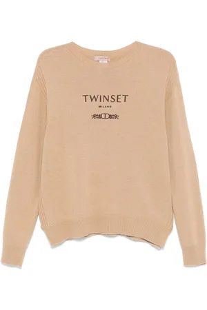 Twin-Set Suéter con logo bordado