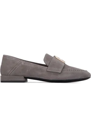 Furla Mocasines de gamuza con placa