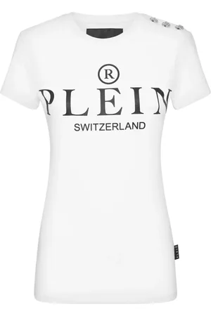Philipp Plein Playera con logo estampado
