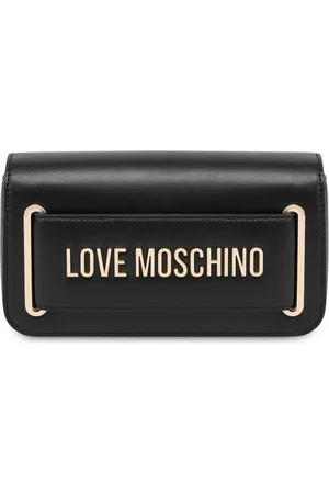 Moschino Bolsa de hombro con placa del logo