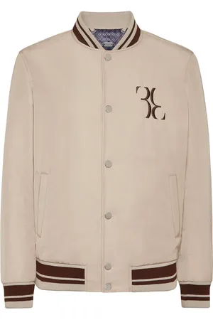 BILLIONAIRE Chamarra bomber con ribete de rayas