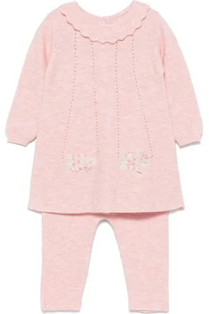 Tartine Et Chocolat Set de pantalones con bordado floral