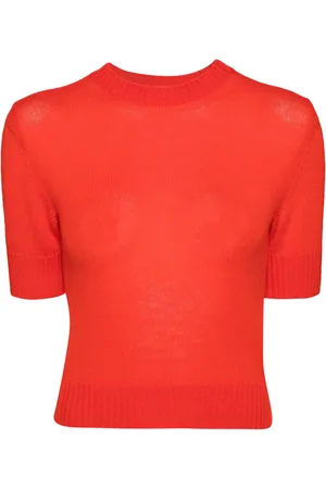 Jil Sander Top tejido con cuello redondo