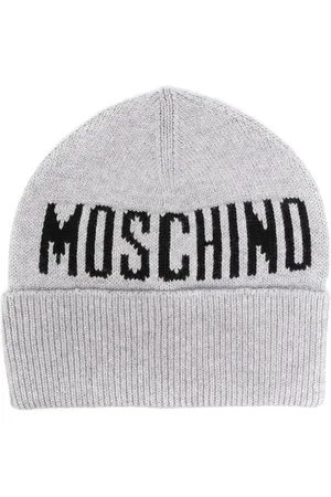 Moschino Gorro tejido con logo en intarsia