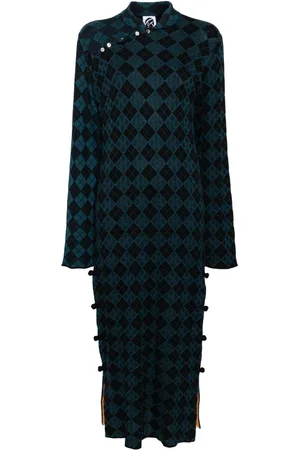 YANYAN KNITS Vestido tejido con motivo