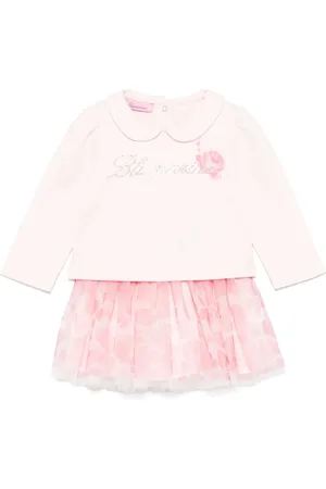 MISS BLUMARINE Set de falda estilo tutú con detalles de strass