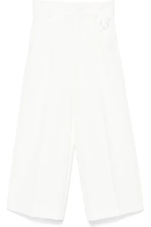 MISS BLUMARINE Pantalones con detalles de strass