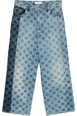 FACETASM Jeans con estampado de lunares