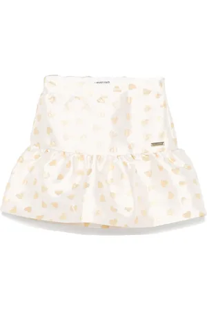 Moschino Falda corta con corazón estampado