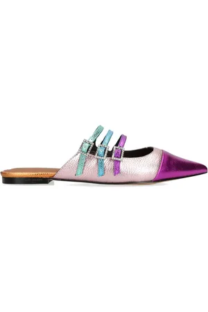 Kurt Geiger Slippers con efecto metalizado