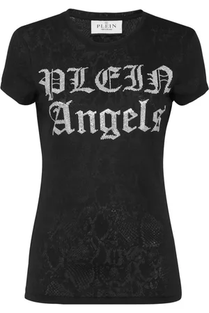 Philipp Plein Playera con logo y detalles