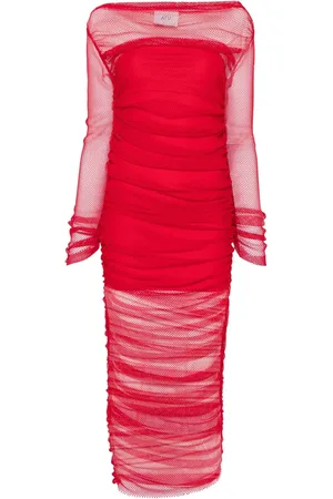 Atu Body Couture Vestido midi con diseño de red