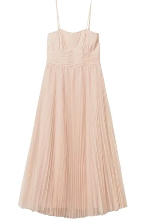 Twin-Set Vestido midi de tul plisado