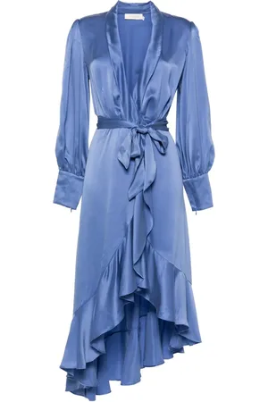 ZIMMERMANN Vestido midi cruzado