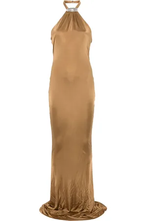 GIUSEPPE DI MORABITO Vestido largo con cuello halter