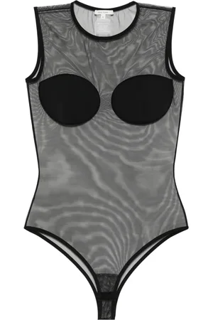 Nensi Dojaka Body con diseño semitransparente