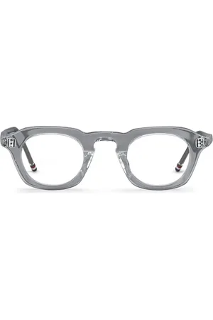 Thom Browne Lentes de sol con armazón cuadrada transparente