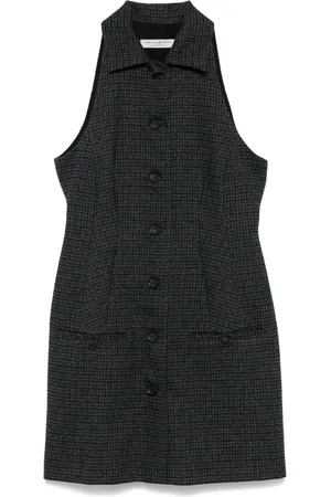 Serafini Vestido corto con motivo pied de poule