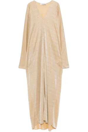 Lanvin Vestido largo con detalle de glitter