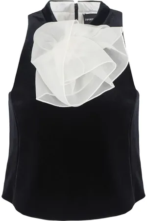 Emporio Armani Blusa con apliques florales