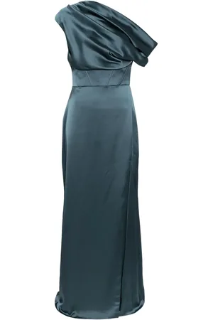 Amsale Vestido estilo corset con hombros descubiertos