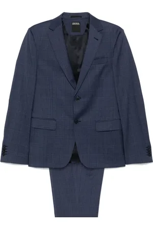 Ermenegildo Zegna Traje con motivo de cuadros
