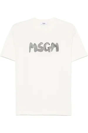 Msgm Playera con logo estampado