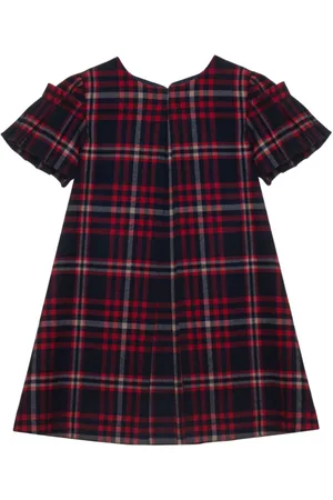 PATACHOU Vestido midi con cuadros estampados