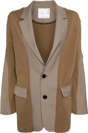 SACAI Cárdigan con paneles