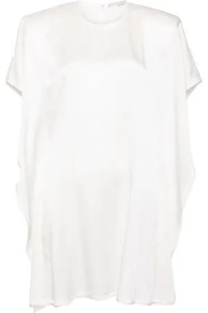 Stella McCartney Vestido corto con mangas drapeadas