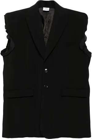 Vetements Chaleco con solapas de pico