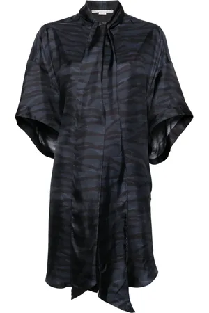 Stella McCartney Vestido camisero con estampado gráfico