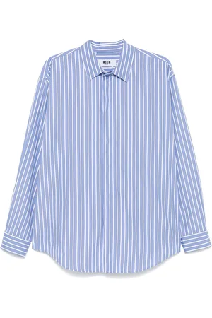 Msgm Camisa con rayas estampadas